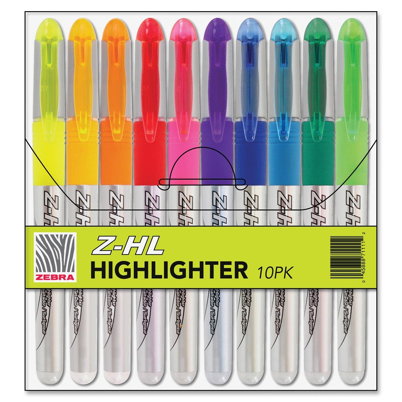 Zebra Pen Fluorescent Liquid Ink Highlighters LD Products