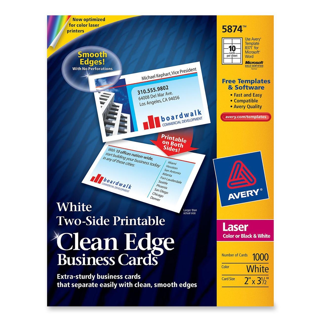 Avery Clean Edge Business Card LD Products