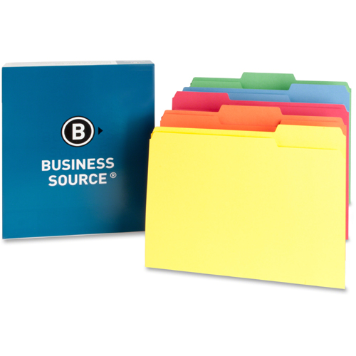 Business Source Colorcoding Top Tab File Folder LD Products