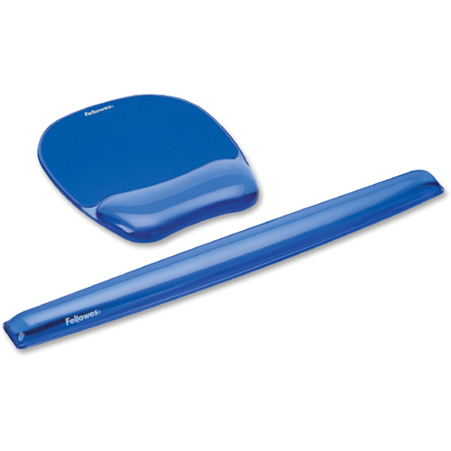 Fellowes Gel Wrist Rest Crystals, Blue LD Products