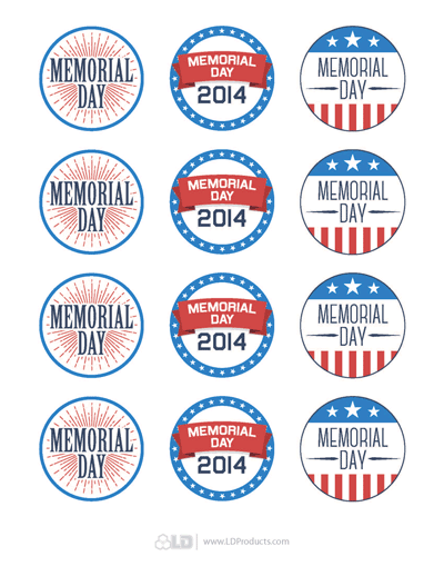 LD_printables_memorialday_cupcaketoppers_2014 – Printer Guides and Tips ...