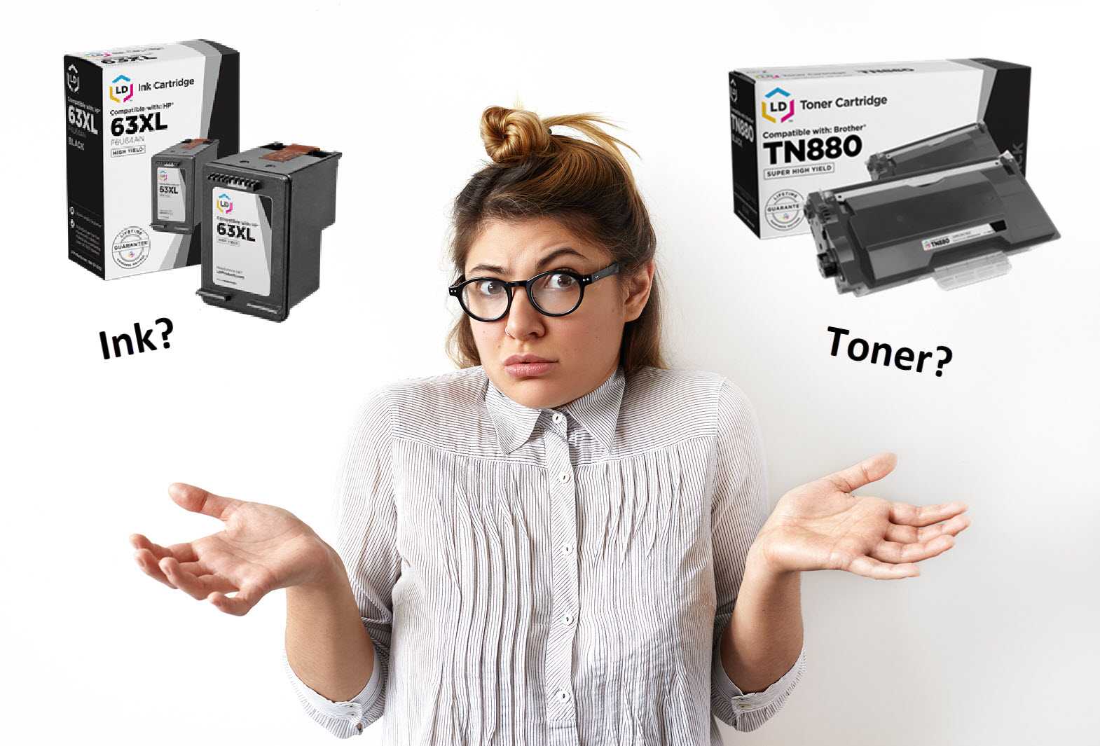 Whatâs the difference between ink and toner cartridges?