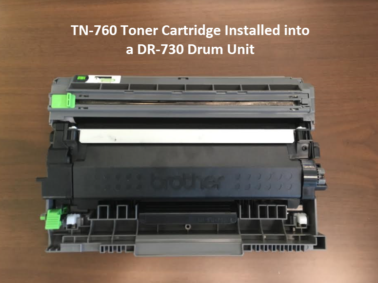 Installing the toner cartridge (and drum) in the Brother HL-L2350DW  wireless laser printer 
