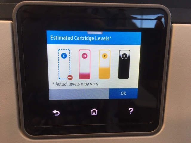 Ink cartridge levels