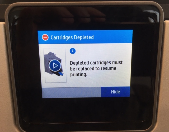 When should I replace my printer cartridge?