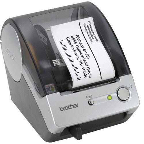 Compatible White Paper Adhesive Labels for your Brother QL-500EC Professional Label Printer