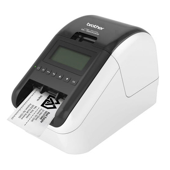 OEM White Paper Adhesive Labels for your Brother QL-820NWB Professional Label Printer
