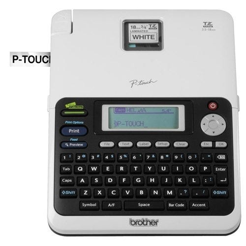 Compatible Black Print on White Tape for your Brother P-Touch 2030VP Labeling System