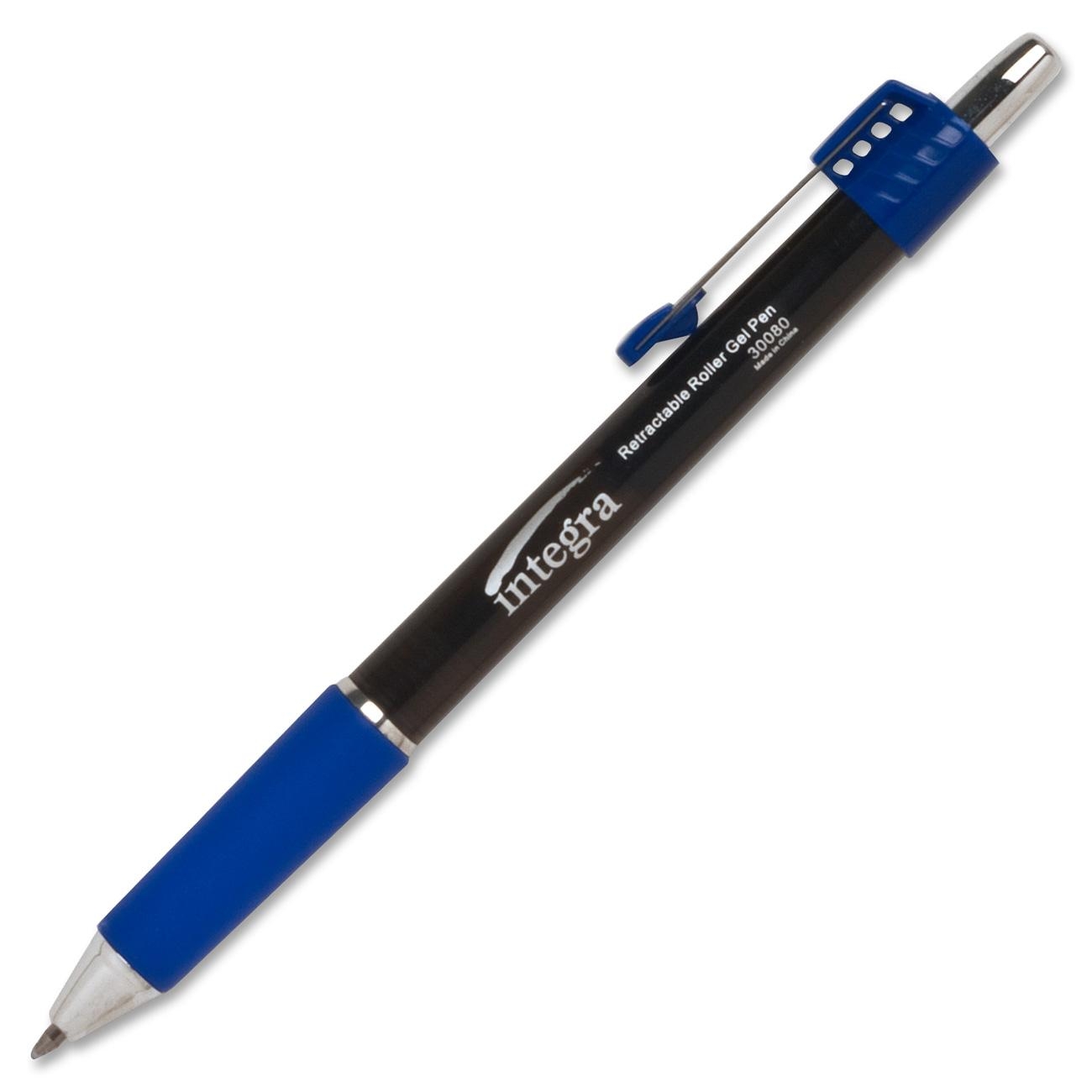 Integra Retractable Roller Gel Pen with Metal Clip LD Products