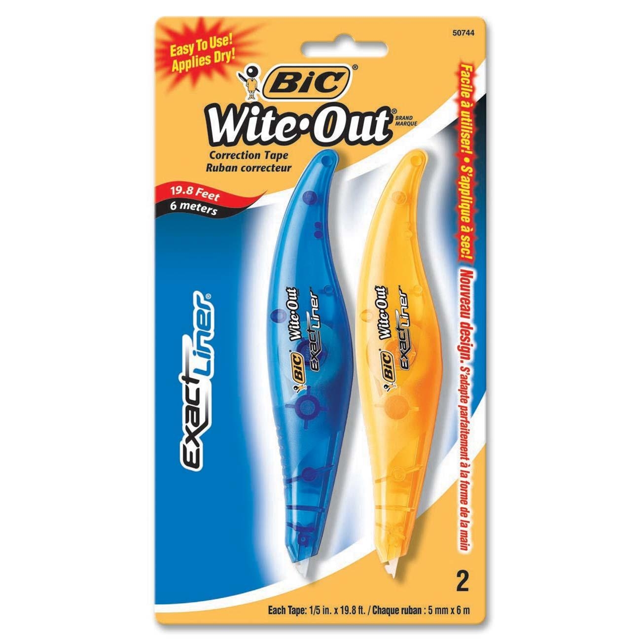BIC WiteOut Exact Liner Correction Tape Pen LD Products