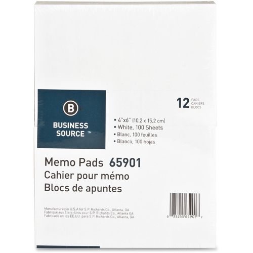Business Source Plain Memorandum Pad LD Products