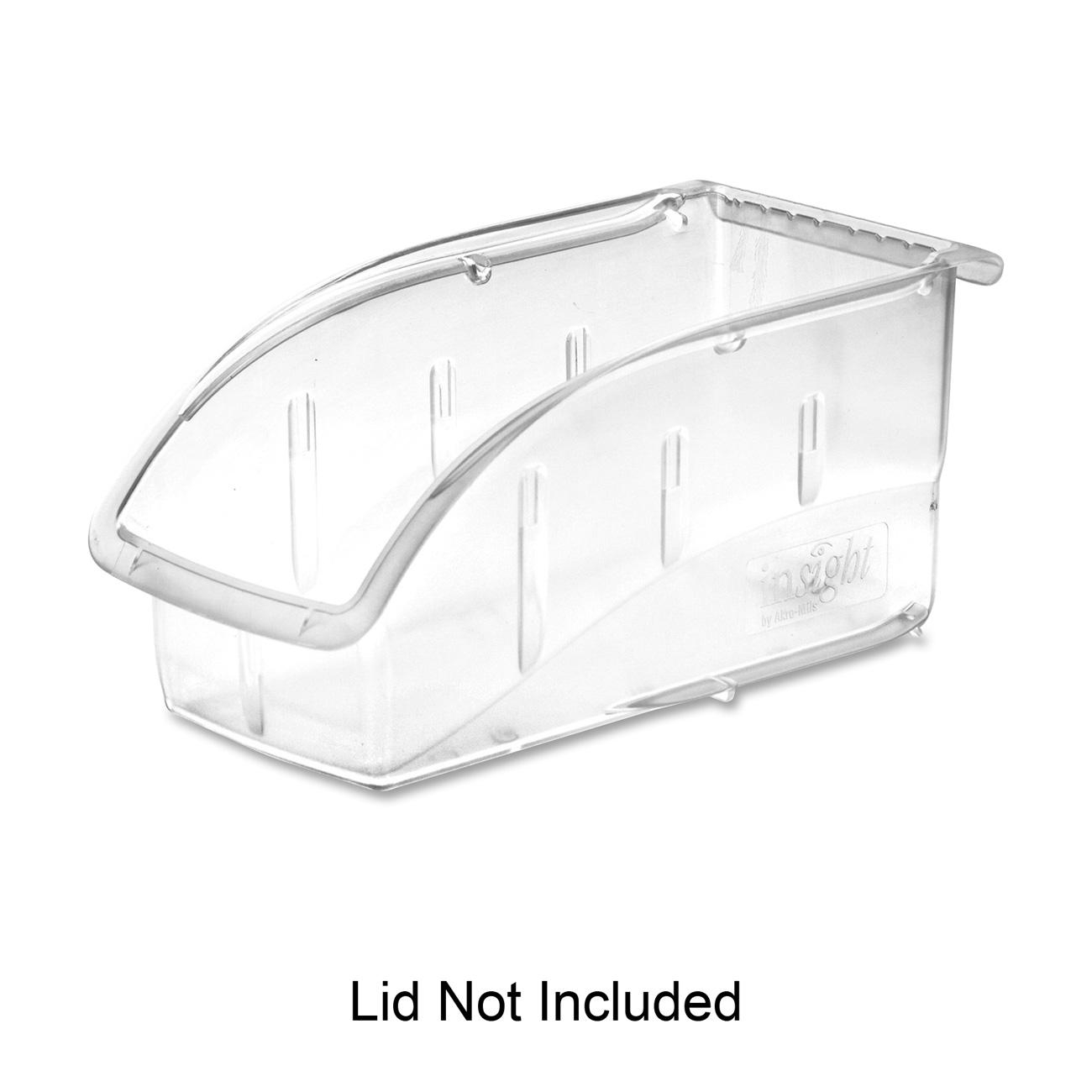 AkroMils InSight 305B1 Ultra Clear Supply Bin and Lid LD Products