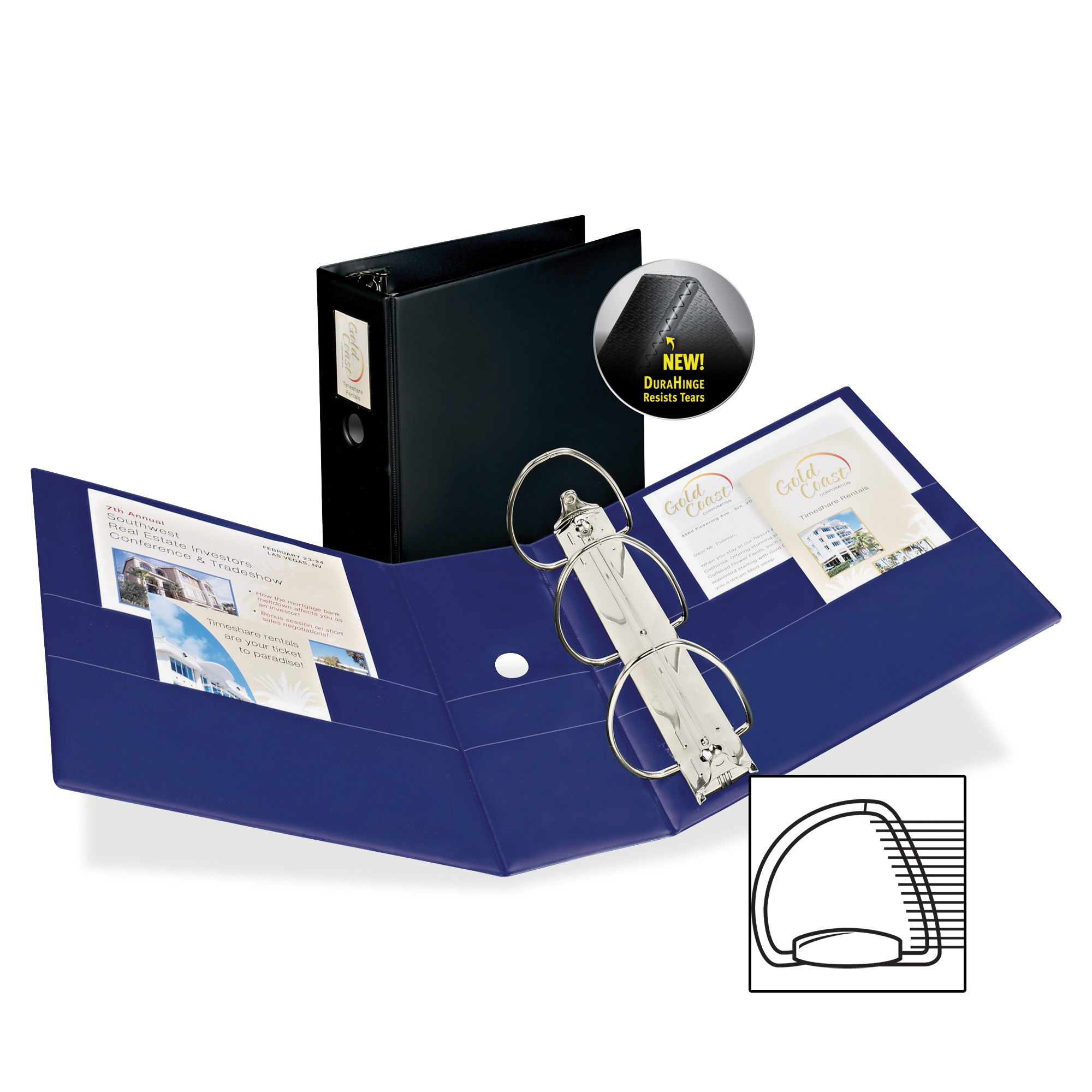 Avery Durable Slant Reference Binder With Label Holder LD Products