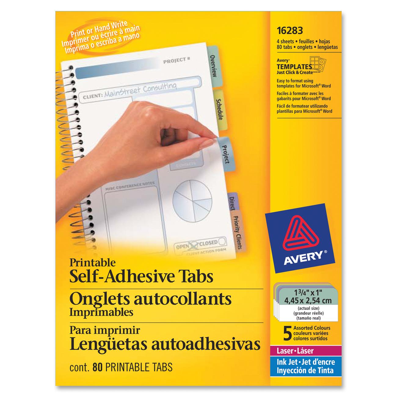 Avery Printable Self Adhesive Tab LD Products