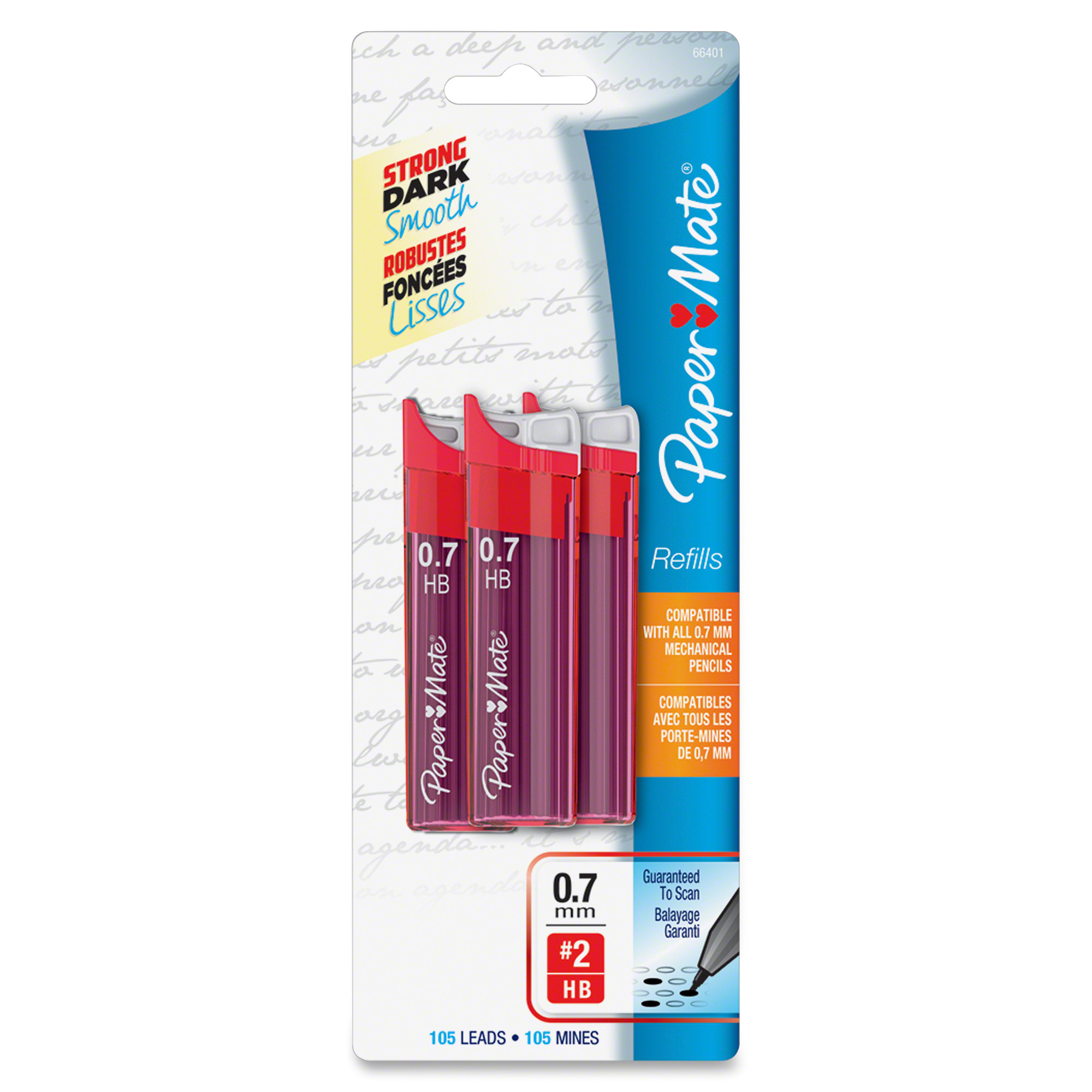 PaperMate 0.7mm Lead Refills 105 per pack LD Products