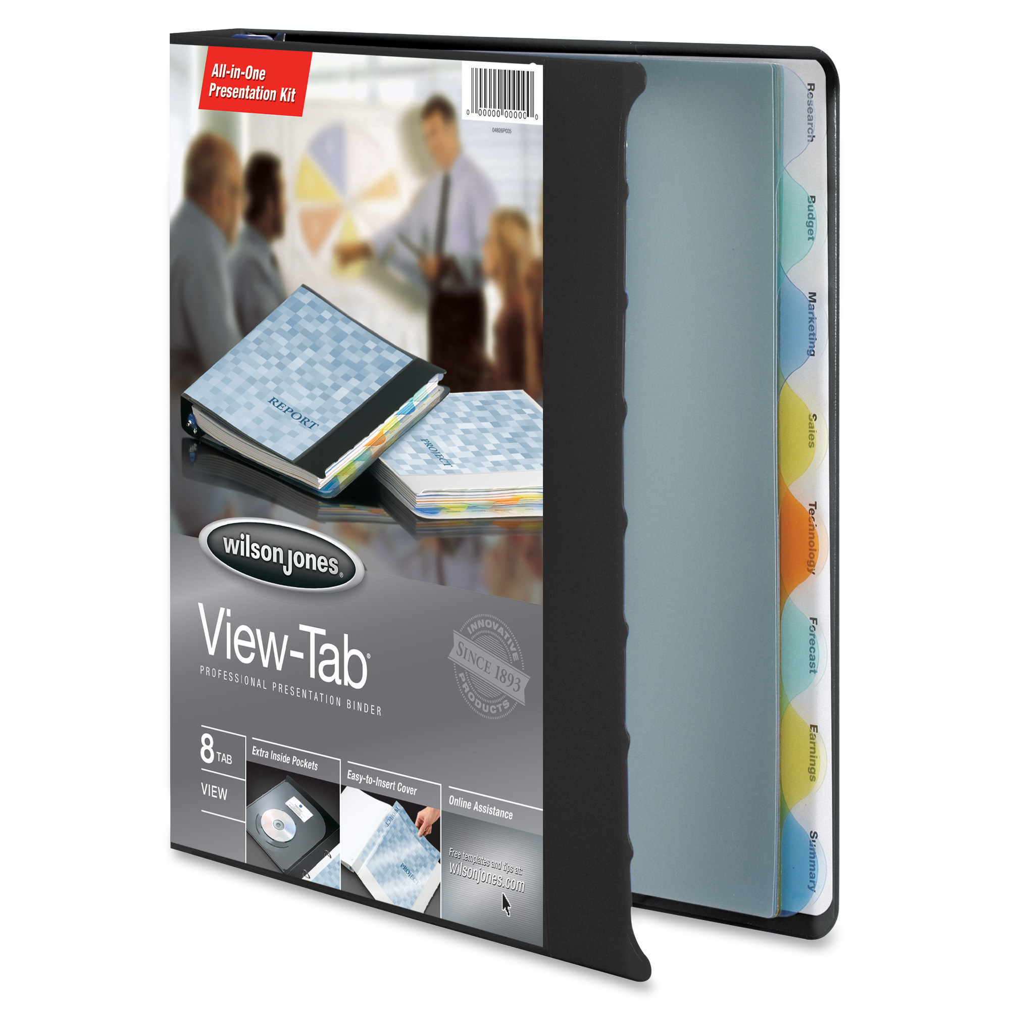 view tab presentation binder