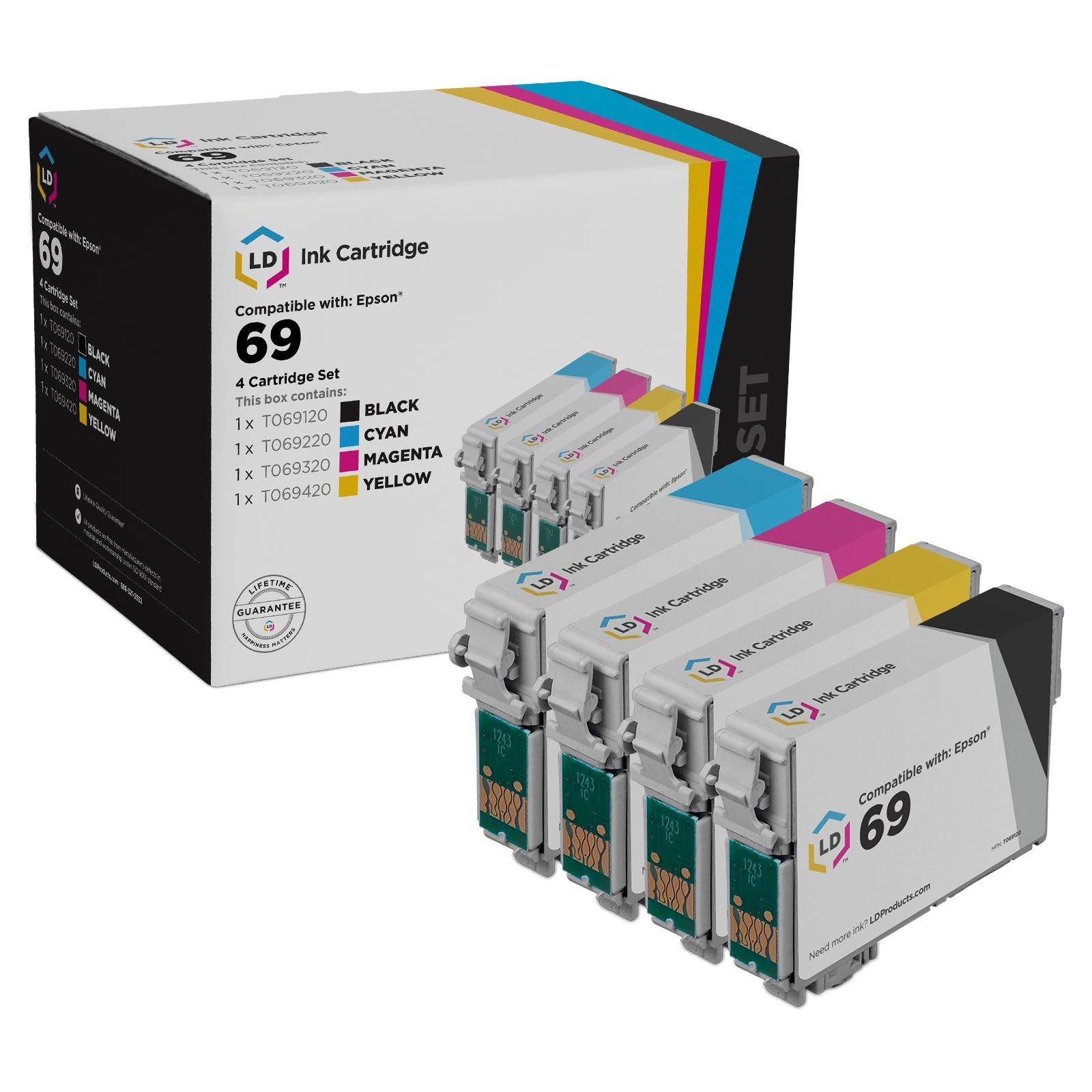 auteursrechten pensioen Pellen Epson 69 Ink Cartridges | Lower Prices | All Colors - LD Products