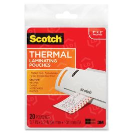 Scotch Thermal Laminating Pouches, 4 X 6-Inches, 20-Pouches