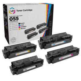 Compatible Canon 055 set of 4 (BK/C/M/Y) - LD Products