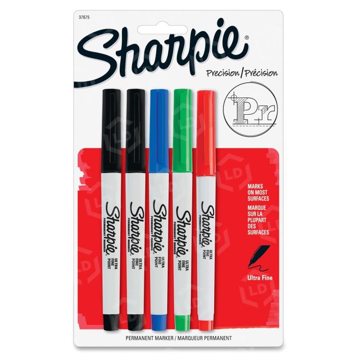  SHARPIE Permanent Markers, Ultra Fine Point, Black, 12 Count :  Office Products
