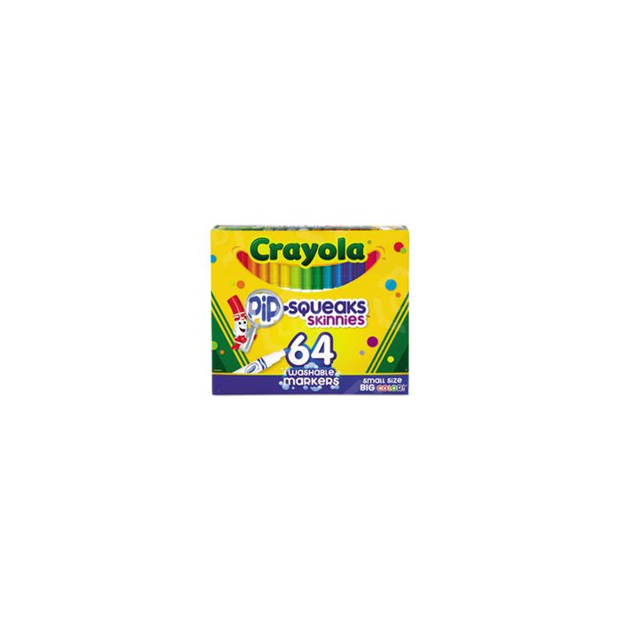 Pip Squeaks Washable Markers, 64 Count, Crayola.com
