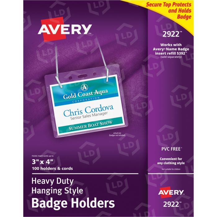 Avery Flexible Badge Holder - LD Products