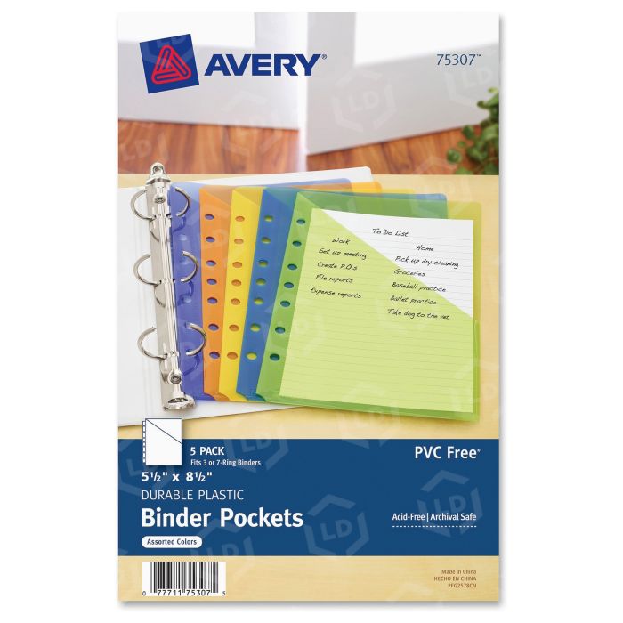 Avery Binder Pockets - AVE75243 