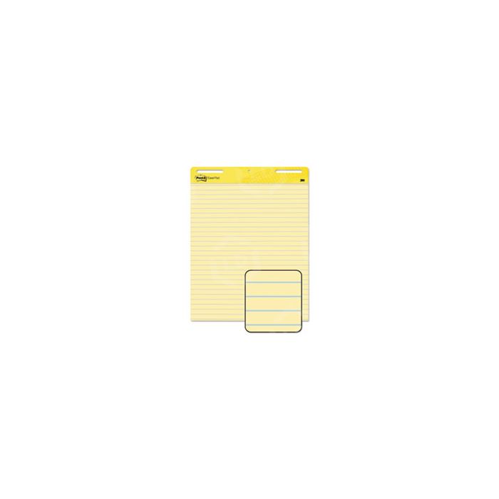 MMM 561 3M Post-it Faint Rule Yellow Paper Easel Pads MMM561