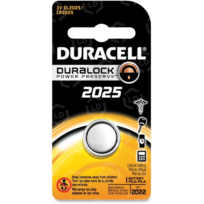 Duracell Coin Button Battery, 2025, 3V - 4PK - LD Products
