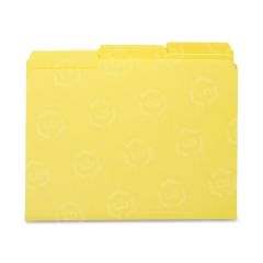 Smead Interior Folder - 100 per box Letter - 8.50" x 11" - Yellow