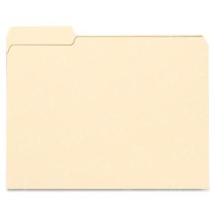 Smead Top Tab File Folder  - 8.50" x 11" - 1/3 Tab Cut on Left - Manila - 100 / box