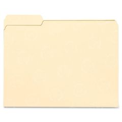 Smead Top Tab File Folder - 100 per box Letter - 8.50" x 11" - 1/3 Tab Cut on Left - Manila