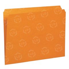 Smead Colored File Folder - 100 per box Letter - 11 pt. - Orange