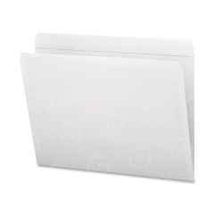 Smead Colored File Folder - 100 per box Letter - 0.75" Expansion - 11 pt. - White