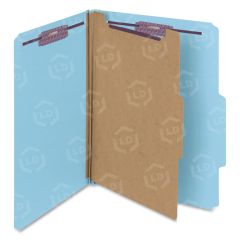 Smead SafeSHIELD Colored Classification Folder - 8.50" x 11" - Blue