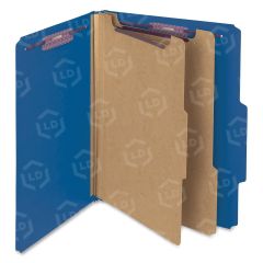 Smead SafeSHIELD Colored Classification Folder - 8.50" x 11" - Pressboard - Dark Blue