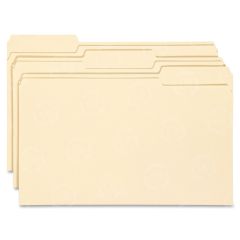 Smead Manila File Folder - Legal - 8.50" x 14" - 1/3 Tab Cut on Assorted Position - Manila - 100 / Box
