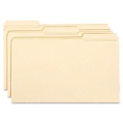 Smead Manila File Folder - 100 per box Legal - 8.50" x 14" - 1/3 Tab - Manila