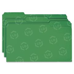 Smead Colored File Folder - 100 per box Legal - 8.50" x 14" - Green