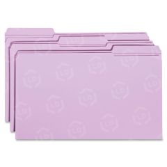 Smead Colored File Folder - 100 per box Legal - 8.50" x 14" - Lavender