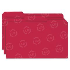 Smead Colored File Folder - 100 per box Legal - 8.50" x 14" - Red
