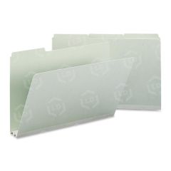 Smead Pressboard Folder - 25 per box Legal - 8.50" x 14" -  2" Expansion - Gray, Green