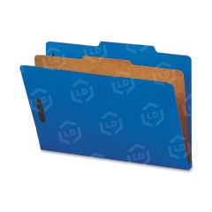 Smead SafeSHIELD Colored Classification Folder - 8.50" x 14" - Dark Blue