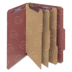 Smead SafeSHIELD Colored Classification Folder - 10 per box - 8.50" x 14" - Red