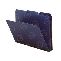 Smead Colored Pressboard Folder - 8.50" x 11" - Dark Blue