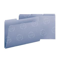 Smead Colored Pressboard Folder - 25 per box Legal - 8.50" x 14" - Blue