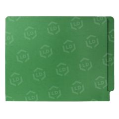 Smead Colored Two-Ply End Tab Folder - 100 per box Letter - Green