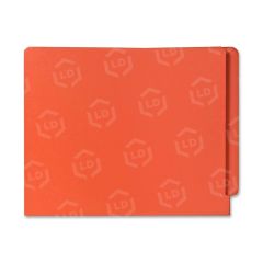 Smead Shelf-Master Colored Two-Ply End Tab Folder - 100 per box Letter - Orange