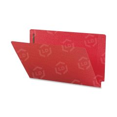 Smead Colored Folder with Fastener - 50 per box Legal - 8.50" x 14" - Red