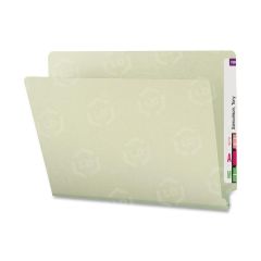 Smead End Tab File Folder - 25 per box Legal - 8.50" x 14" - Gray, Green